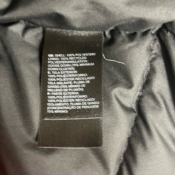 North Face 700 Goose Down Fill Puffer Vest Black Women's Sz M - Picture 10 of 16